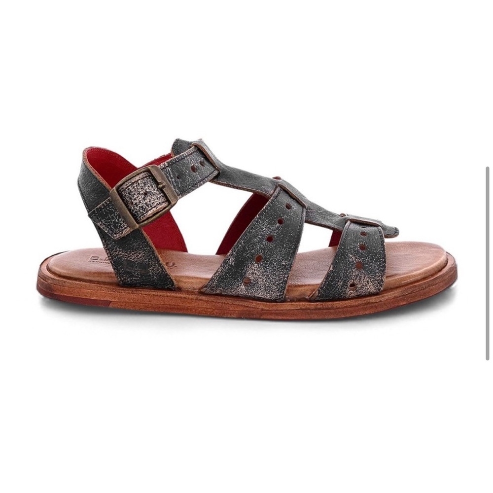 Bedstu Sue Sandal in Black Lux - Picture 3 of 11